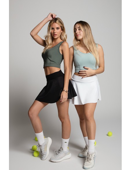 Falda Goddess (Negro y Verde Caqui)